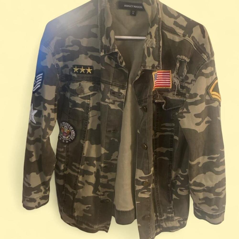 Ashley mason camo jacket with
